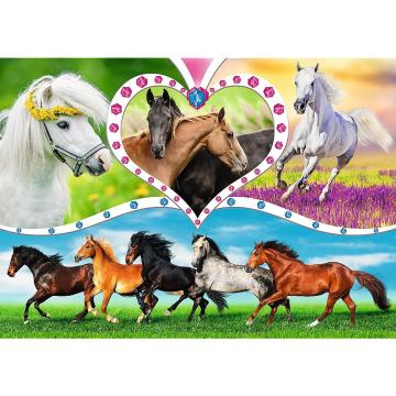 Trefl Çoçuk Puzzle Beautiful Horses 200 Parça Puzzle