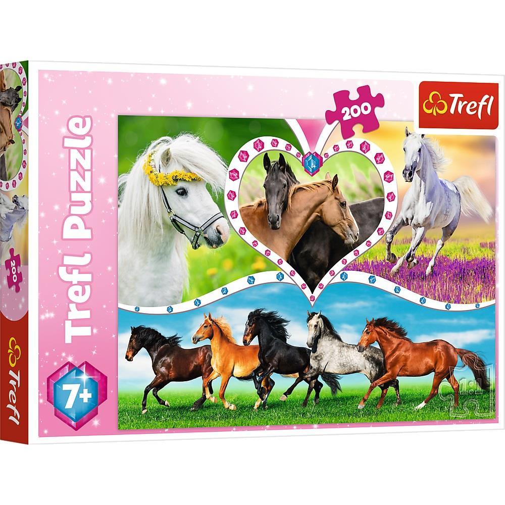 Trefl Çoçuk Puzzle Beautiful Horses 200 Parça Puzzle