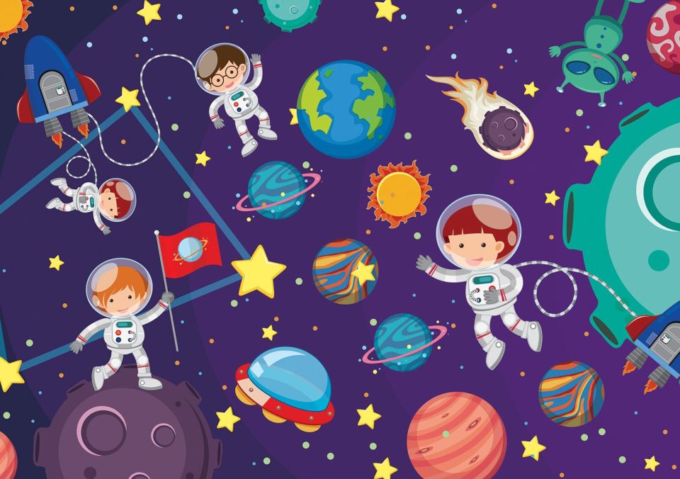 Yappuzz Meraklı Astronotlar 25 Parça Çoçuk Puzzle