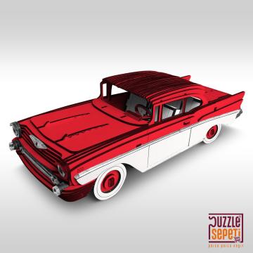 Puzzle Sepeti 1957 Chevrolet Belair 3D 179 Parça Ahşap Maket