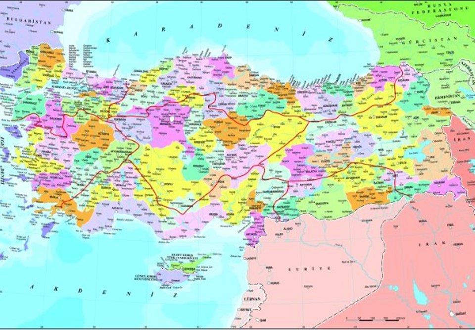 Anatolian Puzzle Tükiye Siyasi Haritası 260 Parça Puzzle