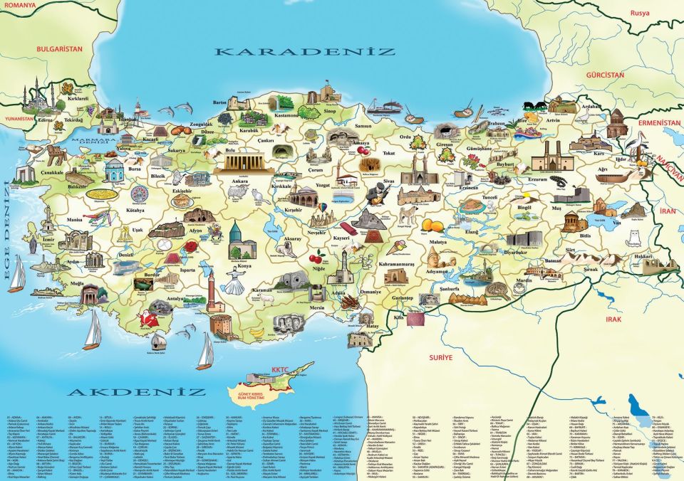 Yappuzz Türkiye Kültür Haritası 100 Parça Çoçuk Puzzle