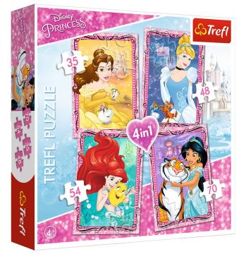 Trefl Puzzle Princess With Friends 4'lü 35+48+54+70 Parça Yapboz