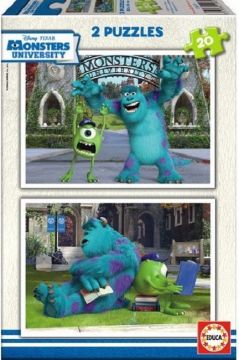 Educa Puzzle Monsters University, Disney 2 X 20 Parça