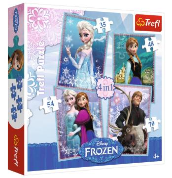 Trefl Puzzle Frozen 4'lü 35+48+54+70 Parça Yapboz