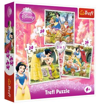 Trefl Puzzle Snow White 3'lü 20+36+50 Parça Yapboz