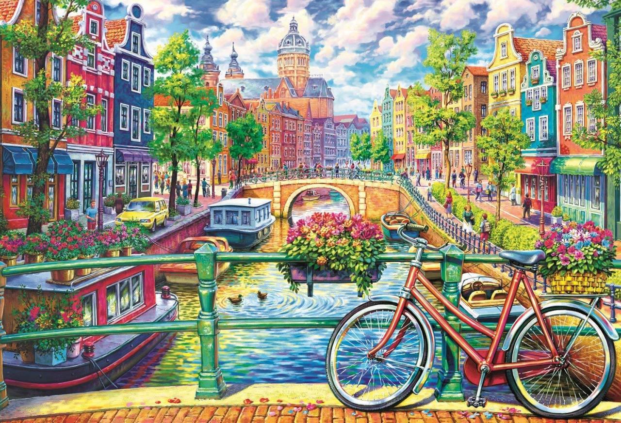 Trefl Puzzle Amsterdam Canal 1500 Parça Puzzle