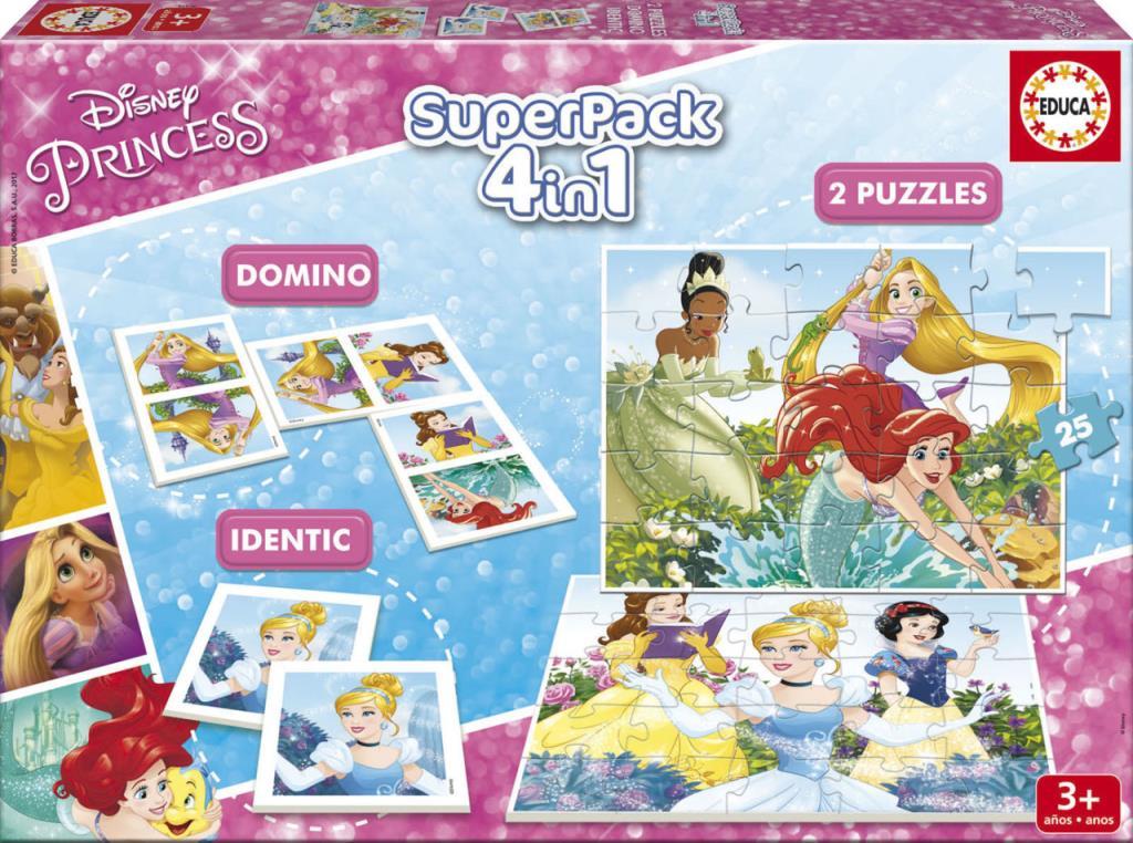 Educa Puzzle Princesses Domino + Hafıza Oyunu + Puzzle
