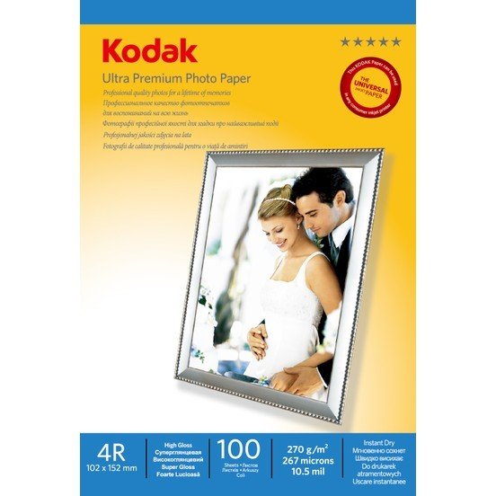 Kodak Ultra Premium Inkjet Baskı Kağıdı 4R 10x15 270 gr.