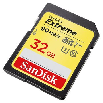 Sandisk 32 GB SDHC Extreme class10 UHS- I u3 - 90 MB/s Hafıza Kartı