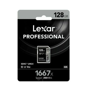 Lexar 128 GB SDXC class10 UHS - II u3 - 250 MB/s 1667x Hafıza Kartı