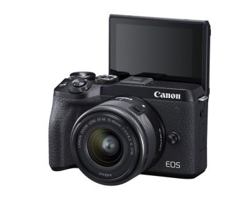 Canon EOS M6 Mark II 15-45 Aynasız Fotoğraf Makinesi - Canon Eurasia Garantili