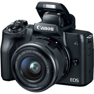 Canon EOS M50 15-45mm IS STM Aynasız Fotoğraf Makinesi - Canon Eurasia Garantili