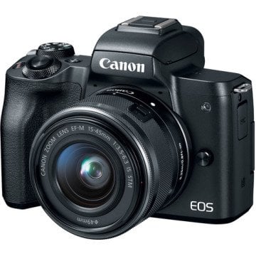 Canon EOS M50 15-45mm IS STM Aynasız Fotoğraf Makinesi - Canon Eurasia Garantili