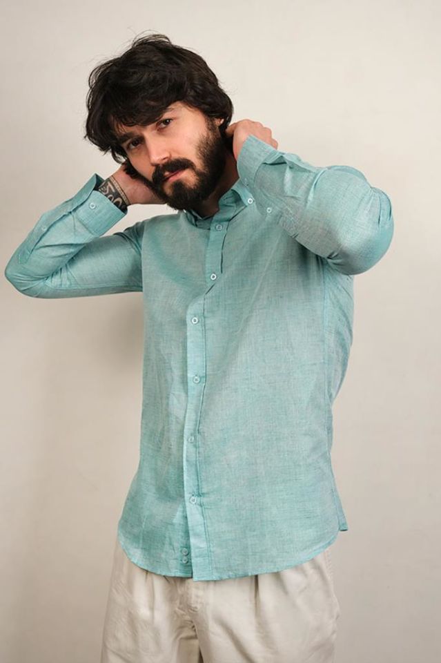 2110 MISTO LINO SLM U/KOL GÖMLEK Y-14/MENTA