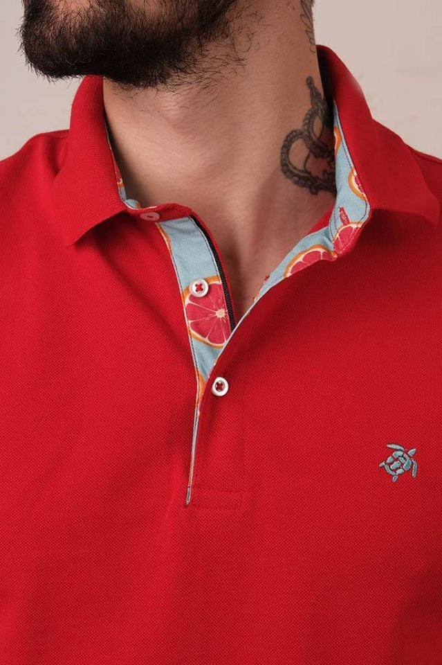 501 CARETTA EMP. POLO T-SHIRT KIRMIZI