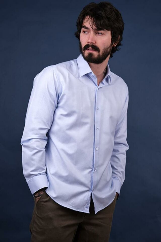 2160 BIELLA OXFORD ARMUR SLIM U/K GMK 82053/3 A.MAVİ