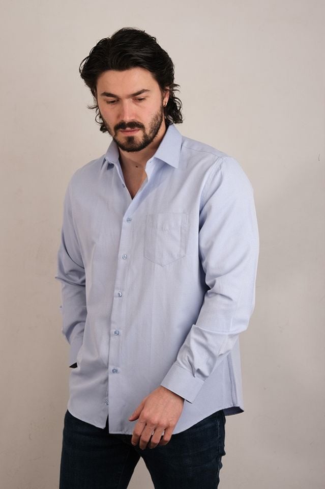 2114 CITY KLS ARMÜR U/KOL GÖMLEK 1003/2 MAVİ