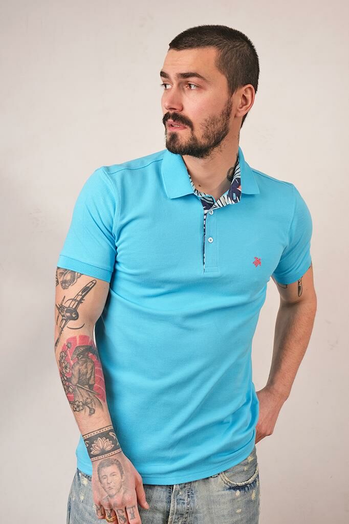 501 CARETTA EMP. POLO T SHIRT A.TURKUAZ