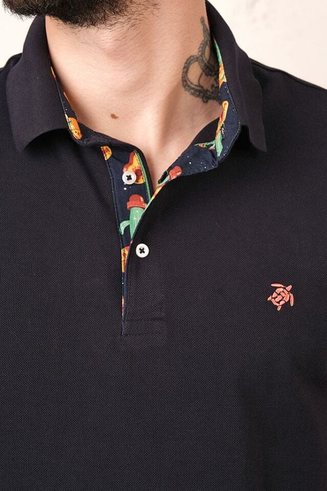 501 CARETTA EMP. POLO T-SHIRT LACİVERT