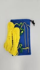Polyester Sarı 20 M İp + 2 Kazık + Gergi Aparatı