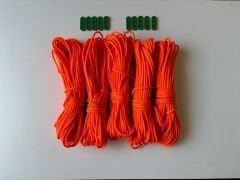 Çadır Tente İpi 20 Metre x 5 Adet-Gergi Aparatlı İp