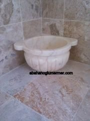 köşe kurnası,banyo köşe kurnası,hamam köşe kurnası,kurna ölçüleri : 45x25 cm kurna -014