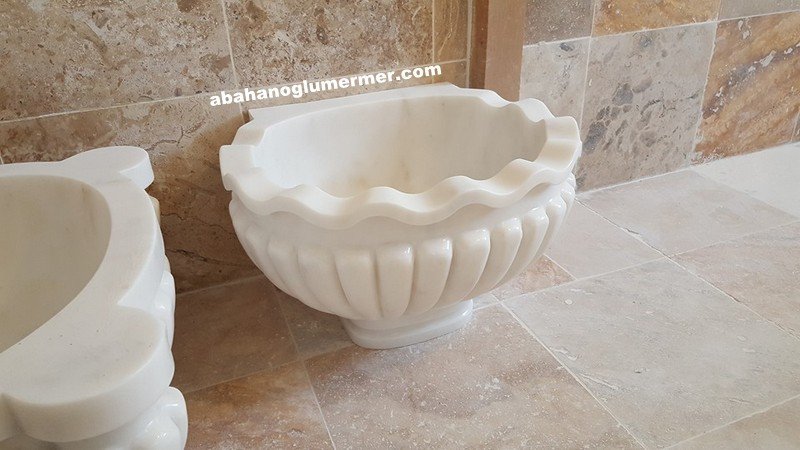 osmanlı modeli hilton kurna,mermer hamam banyo kurnası,kurna ölçüleri : 50x50x35 cm kurna -021