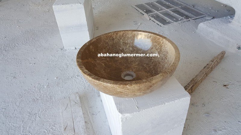 emperador mermer lavabo,emperador lavabo modelleri,lavabo ölçüleri : 42x42x15 cm lavabo -021