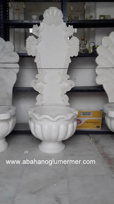 osmanlı modeli aynalı mermer kurna,aynalı kurna ölçüleri : 45x45x125 cm aynalı kurna -008