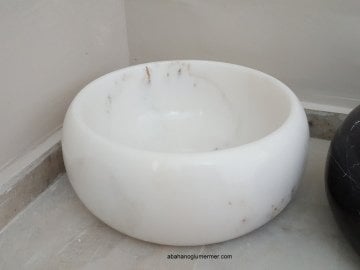 ayaklı doğal taş lavabo,lavabo modelleri,lavabo ölçüleri : 42x15 cm lavabo -050