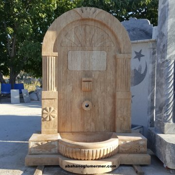 Ucuz Hayrat çeşmesi, Bahçe çeşmesi modelleri, mermer çeşme, 077
