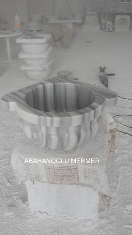 mermer kurna, hamam kurnası ölçüleri 45x45x25 cm -011