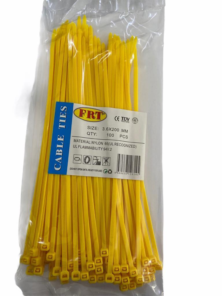 FRT Sarı 3,6X200 Kablo Bağı