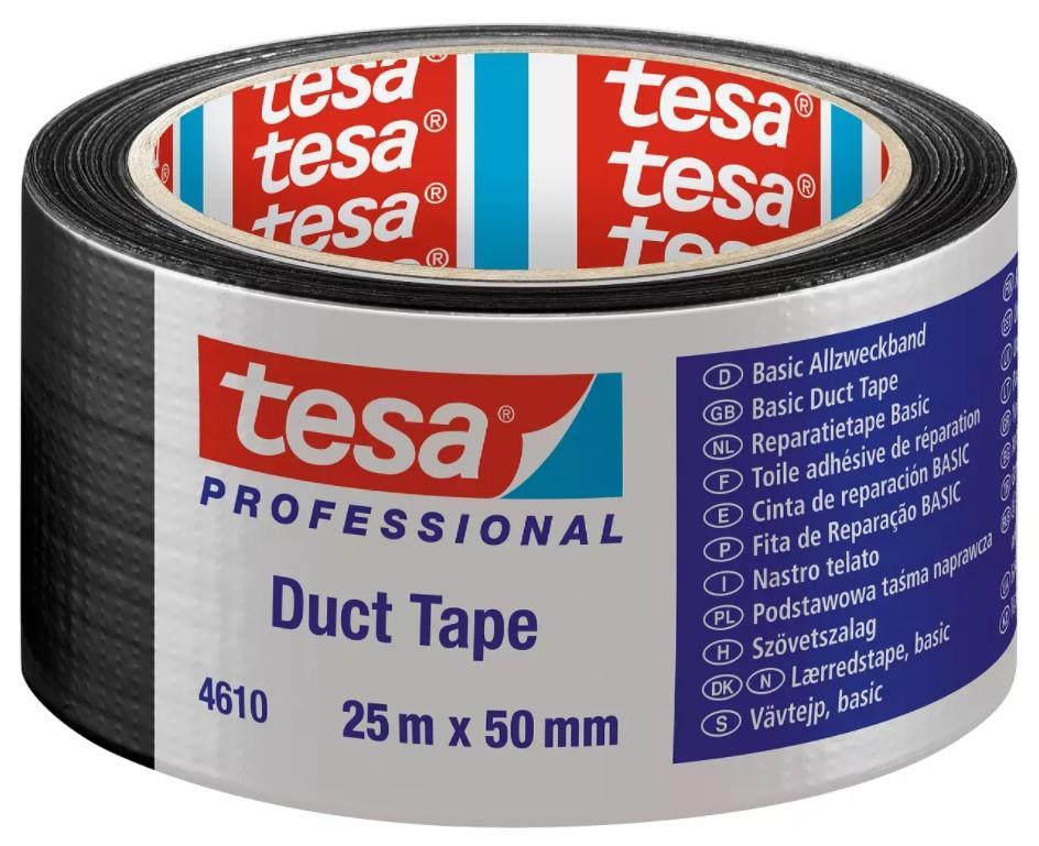 Tesa 4610 Duck Bantı Siyah 50 mm 25 Metre