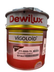 Dewilüx Vigoloid Selülozik Sonkat Siyah Boya 12 Kg