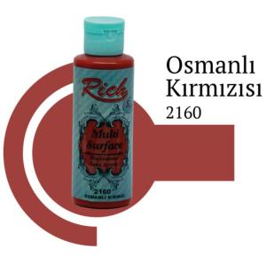 Rich Multi Surface 2160 Osmanlı Kırmızı Akrilik Boya 120 cc