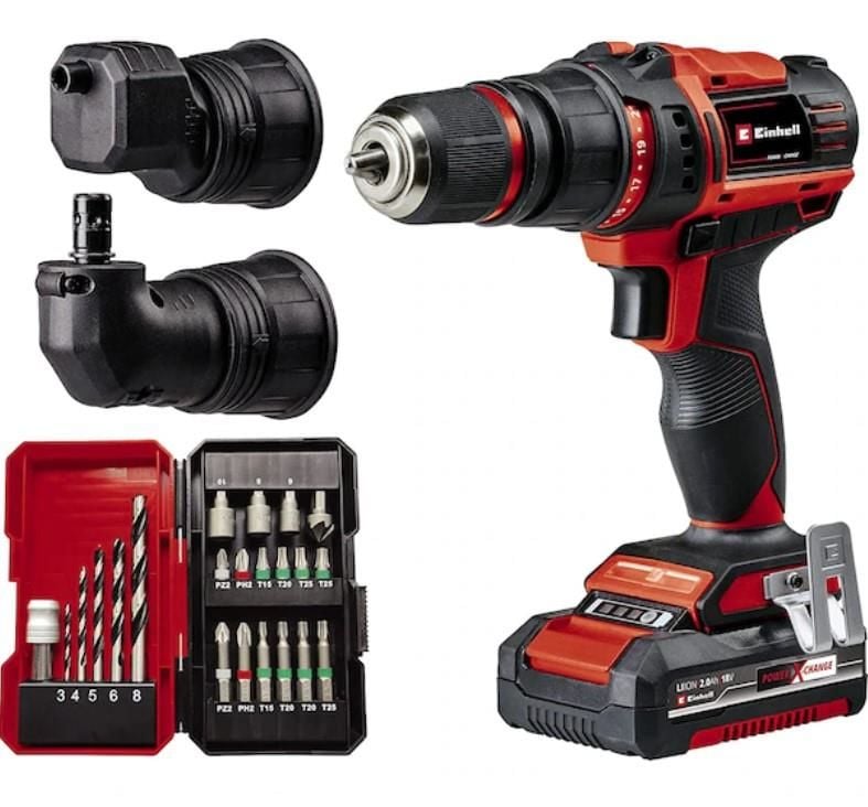 Einhell TE-CD 18/45 3X Lİ-i +22 (1x2,0 Ah) Akülü Vidalama Set