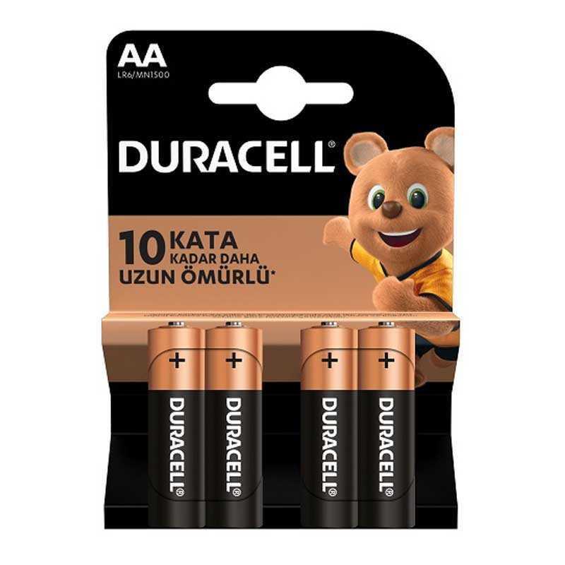 Duracell Alkalin Pil AA 4'' lü Paket
