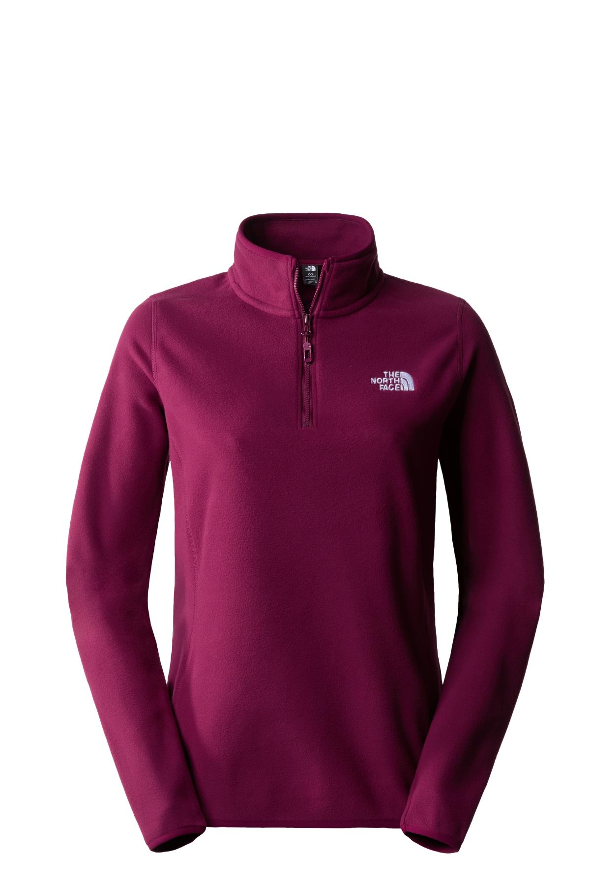 The North Face Kadın 100 Glacier 1/4 Zip - Eu Polar Mor