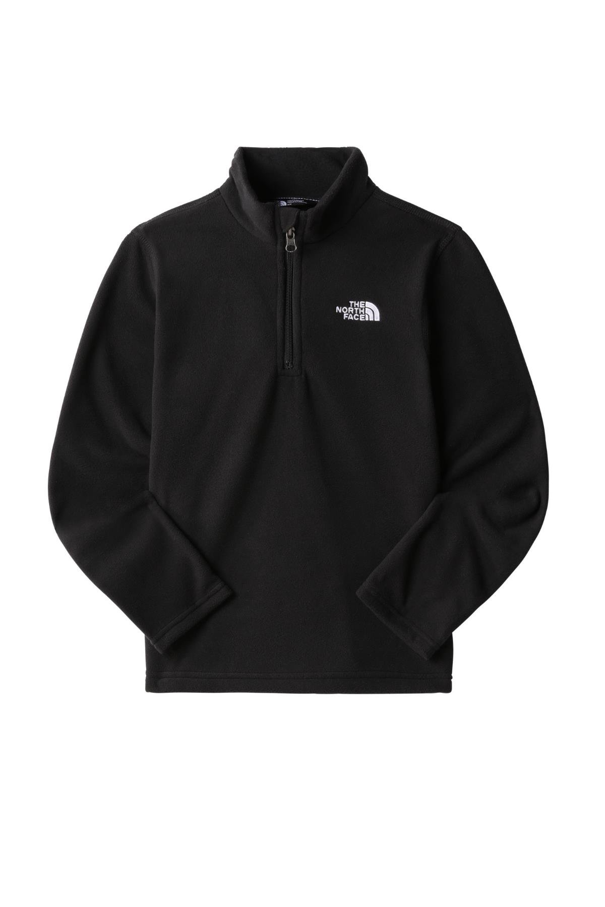 The North Face Teen Glacıer 1/4 Zıp Çocuk Polar Siyah