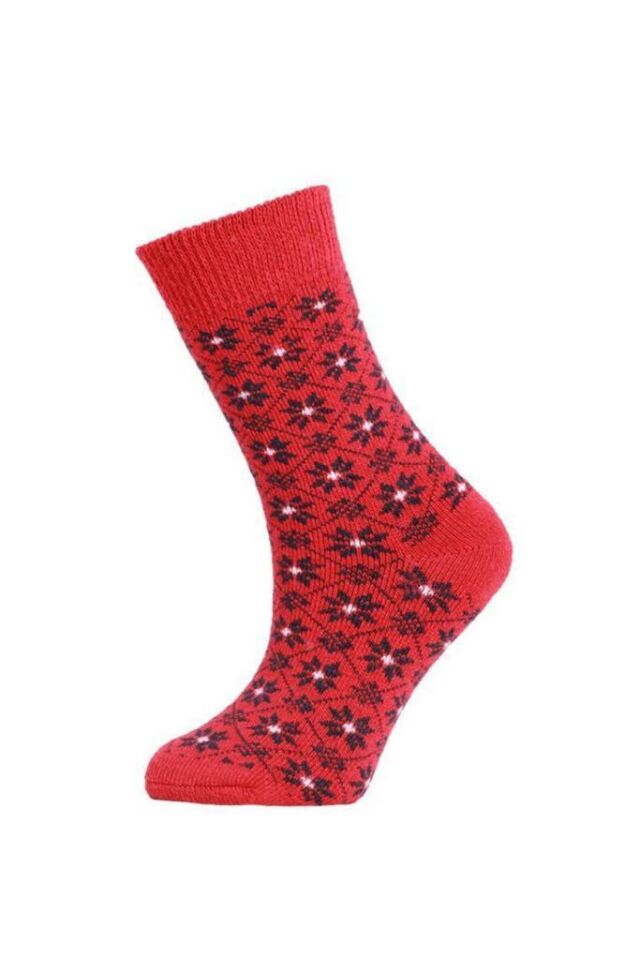 Panthzer Casual Wool Kadın Çorap Kırmızı