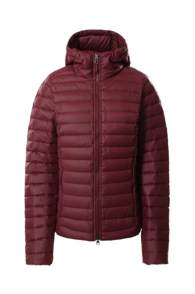 The North Face Stretch Down Hoodie Kap onlu Kad n Mont Bordo