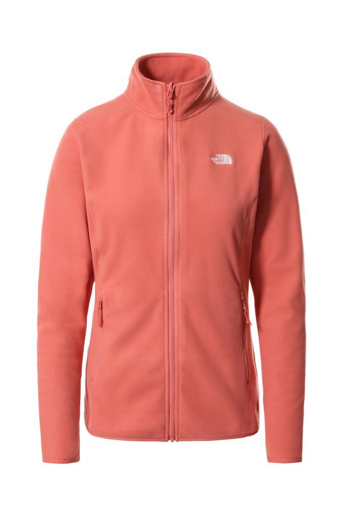 The North Face 100 Glacier Tam Fermuarlı Kadın Polar Pembe