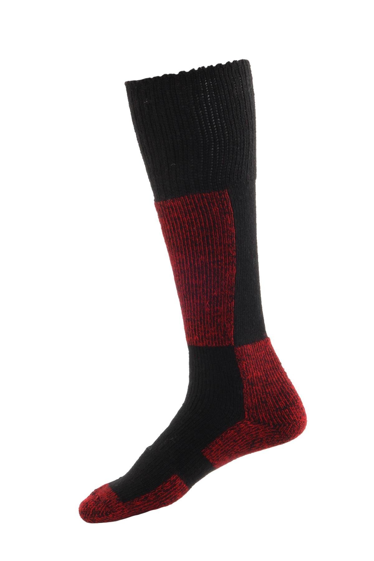 Panthzer Ski Socks Siyah/Kırmızı