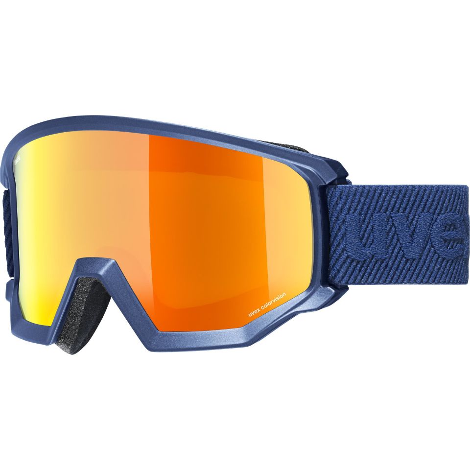 Uvex Athletic Cv Lacivert Mat Sl/Turuncu-Yeşil Kayak Gözlüğü