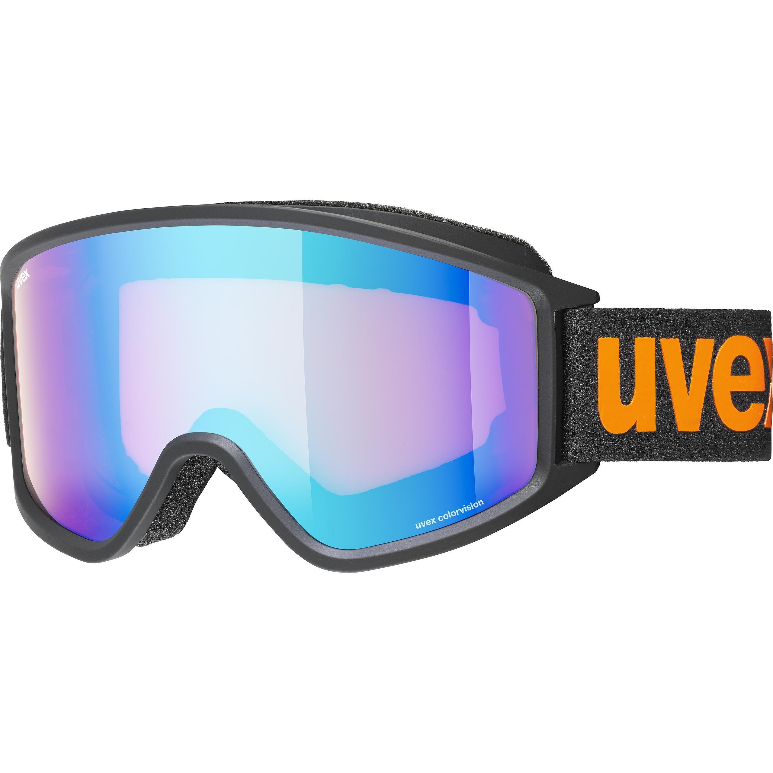Uvex G.Gl 3000 Cv Siyah Mat Sl/Mavi Turuncu Kayak Gözlüğü