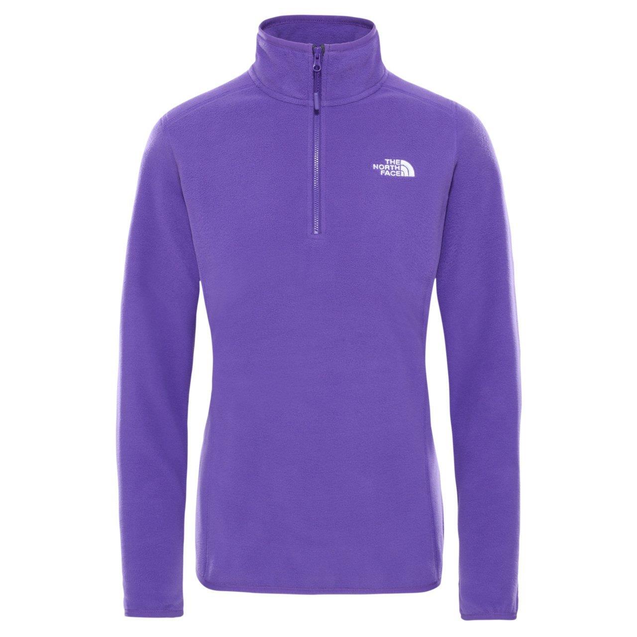 The North Face Kadın 100 GLACIER 1/4 ZP Yarı Fermuarlı Gravıty Purple Polar