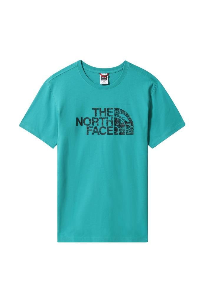 The North Face Woodcut Dome Erkek Tişört Yeşil