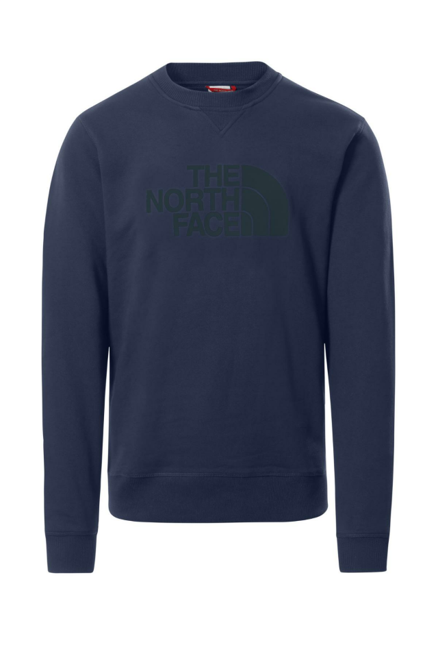Navy north face sweatshirt hotsell